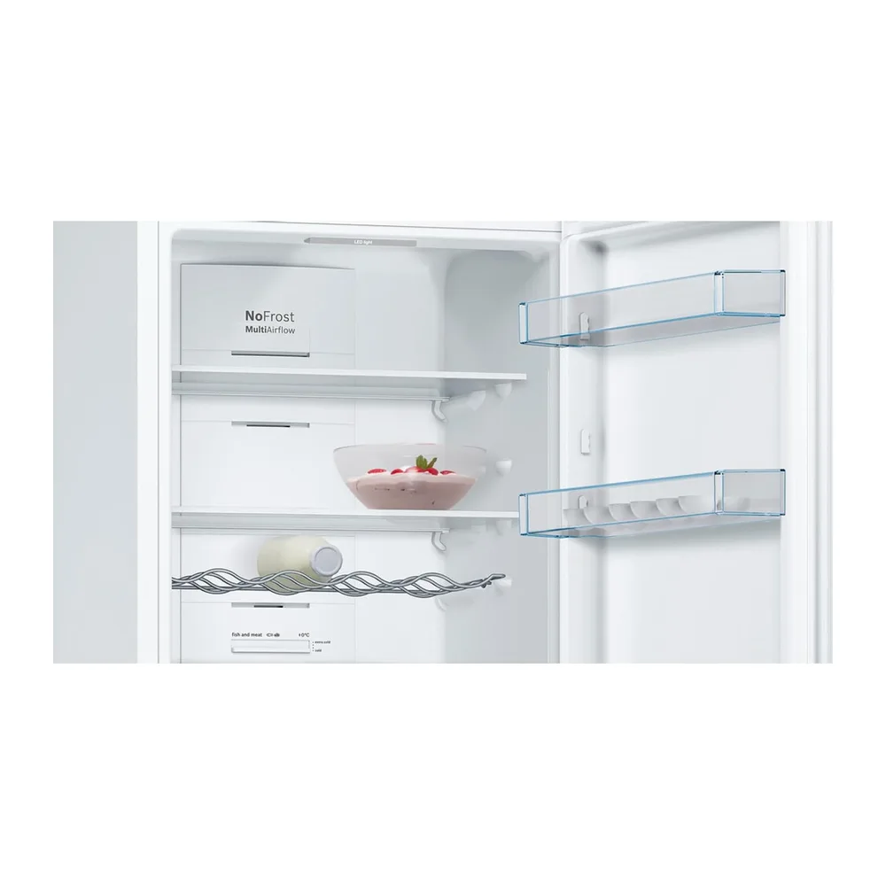 Bosch, Frigorífico Combi, Serie 4, 60 cm, Total NoFrost, blanco, KGN362WED [Clase de eficiencia energética E] — 3
