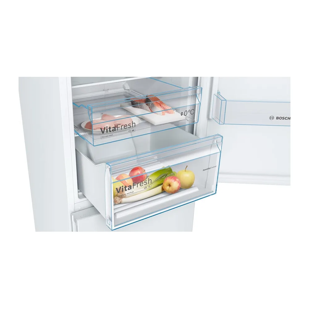 Bosch, Frigorífico Combi, Serie 4, 60 cm, Total NoFrost, blanco, KGN362WED [Clase de eficiencia energética E] — 4