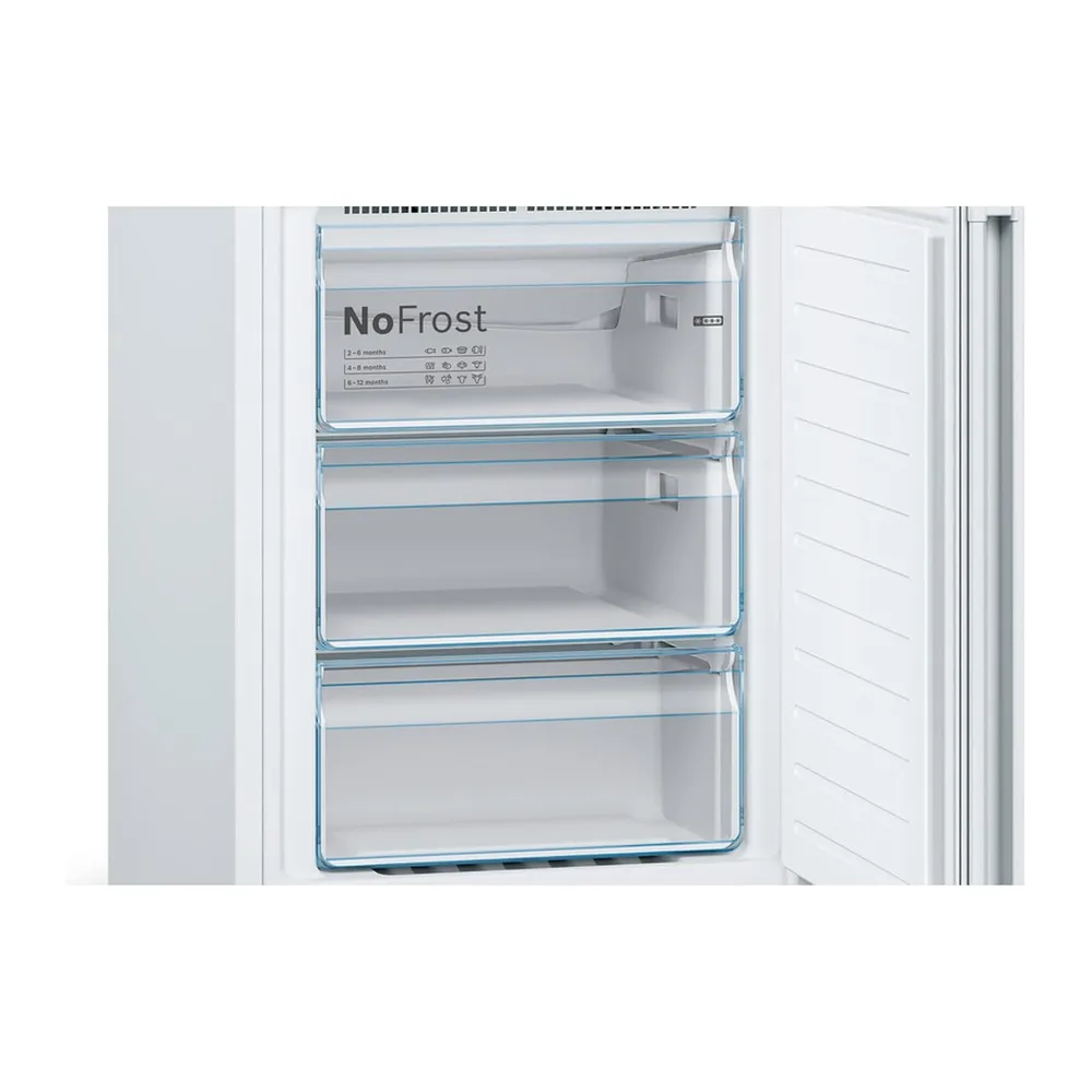 Bosch, Frigorífico Combi, Serie 4, 60 cm, Total NoFrost, blanco, KGN362WED [Clase de eficiencia energética E] — 5
