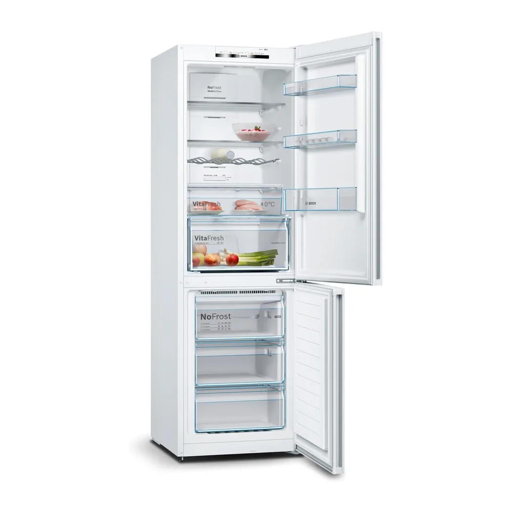 Bosch, Frigorífico Combi, Serie 4, 60 cm, Total NoFrost, blanco, KGN362WED [Clase de eficiencia energética E] — 6