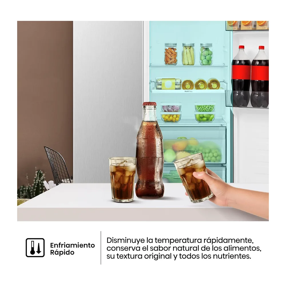Hisense RS3P558NEIE - Frigorífico Americano Side By Side, 544L, 178.6cm, Interior Renovado, Enfriamiento — 6