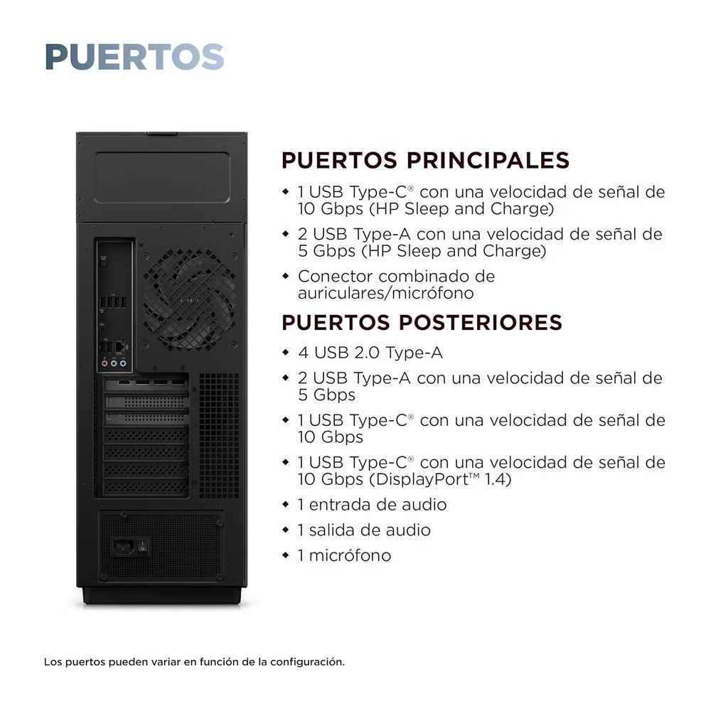 HP Ordenador sobremesa OMEN MAX 45L GT23-0001ns (Procesador AMD Ryzen 7 9800X3D — 4