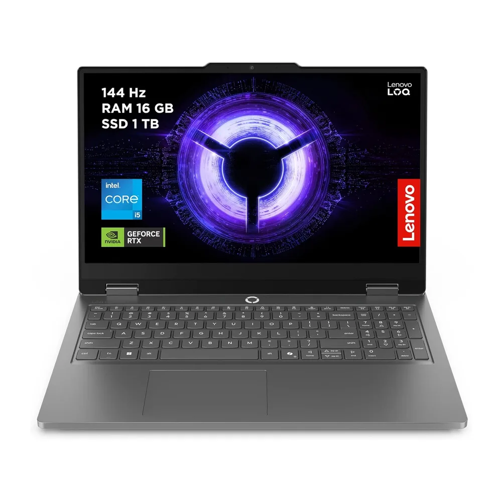 Lenovo LOQ Essential Gen 11 - Ordenador Portátil Gaming IA 15.6'' FHD (Intel Core i5-13450HX, NVIDIA GeForce