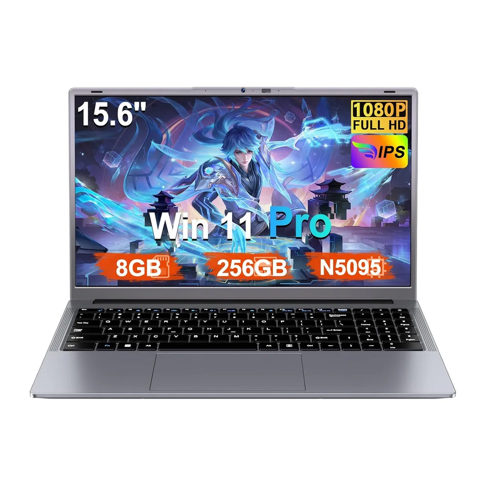 Ordenador Portátil 15,6 Pulgadas N5095 2,9 GHz Win11 Pro 8GB 256GB SSD