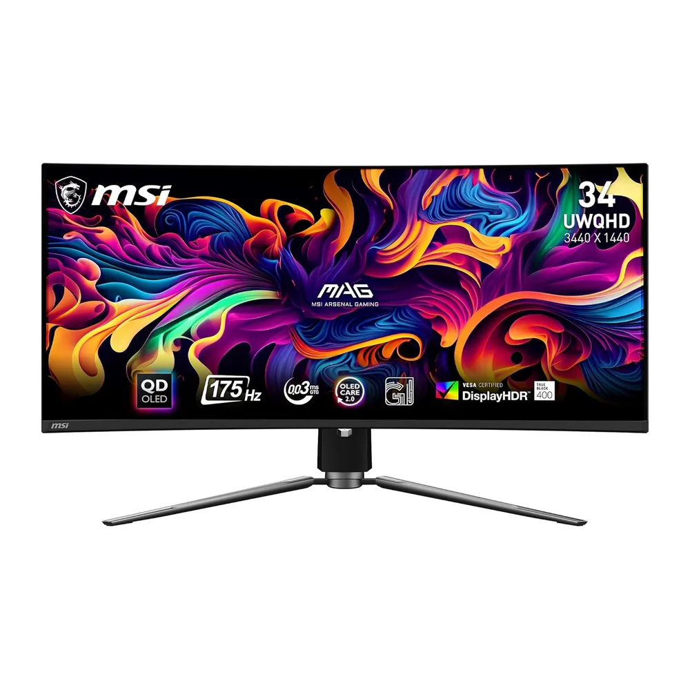MSI mag 341CQPA QD-OLED Monitor Gaming Curvo de 34" UWQHD: 1800R