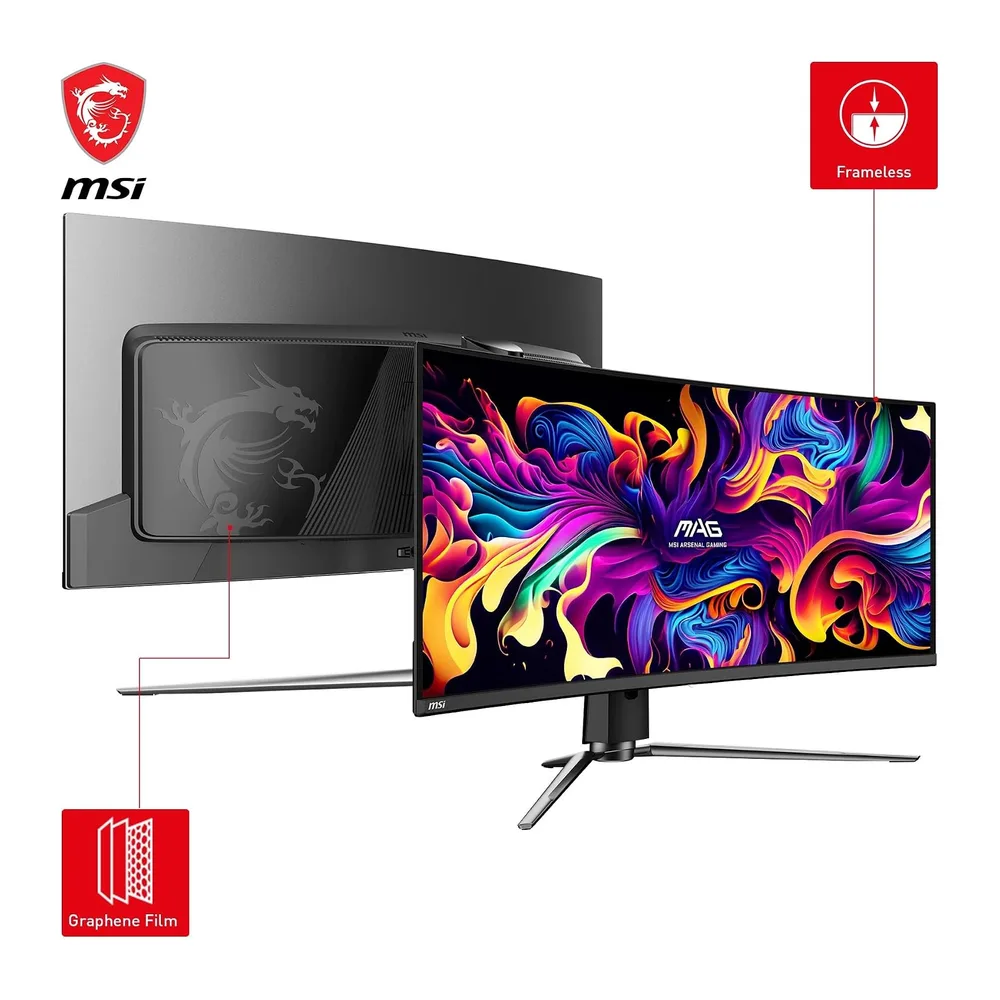 MSI mag 341CQPA QD-OLED Monitor Gaming Curvo de 34" UWQHD: 1800R — 3