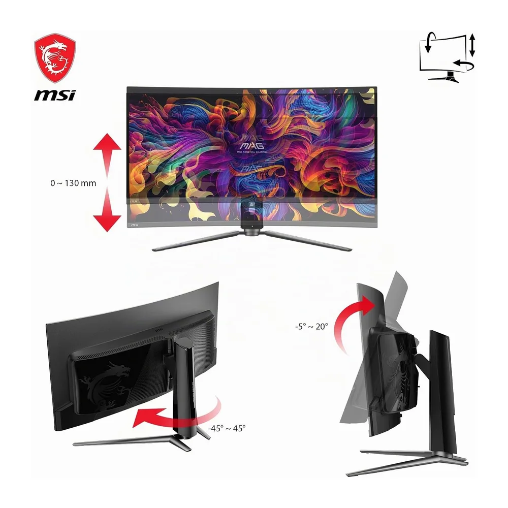 MSI mag 341CQPA QD-OLED Monitor Gaming Curvo de 34" UWQHD: 1800R — 5