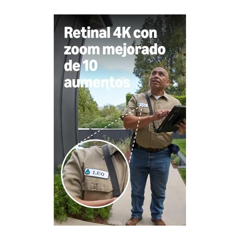 Ring Wired Video Doorbell 4K Elite, Videotimbre cableado (última gen.), Timbre con cámara, Retinal 4K, — 4
