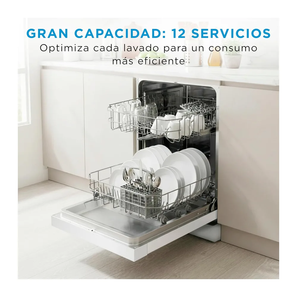 Midea Lavavajillas 60 cm+++ Blanco para 12 servicios — 3