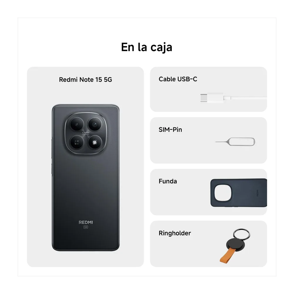 XIAOMI REDMI Note 15 5G Smartphone 8+256GB Morado batería de 5520 mAh — 4