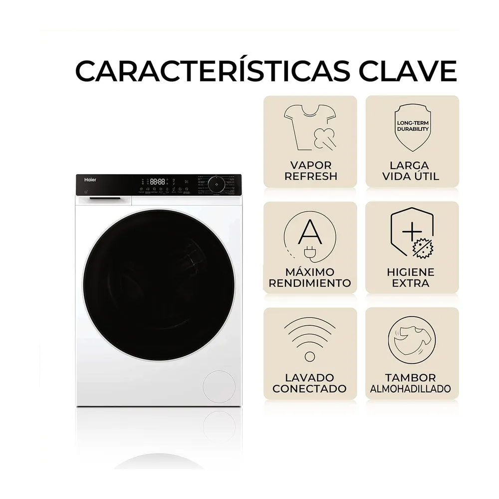 Haier X 5 HWD100-BP16357US Lavadora Secadora — 4