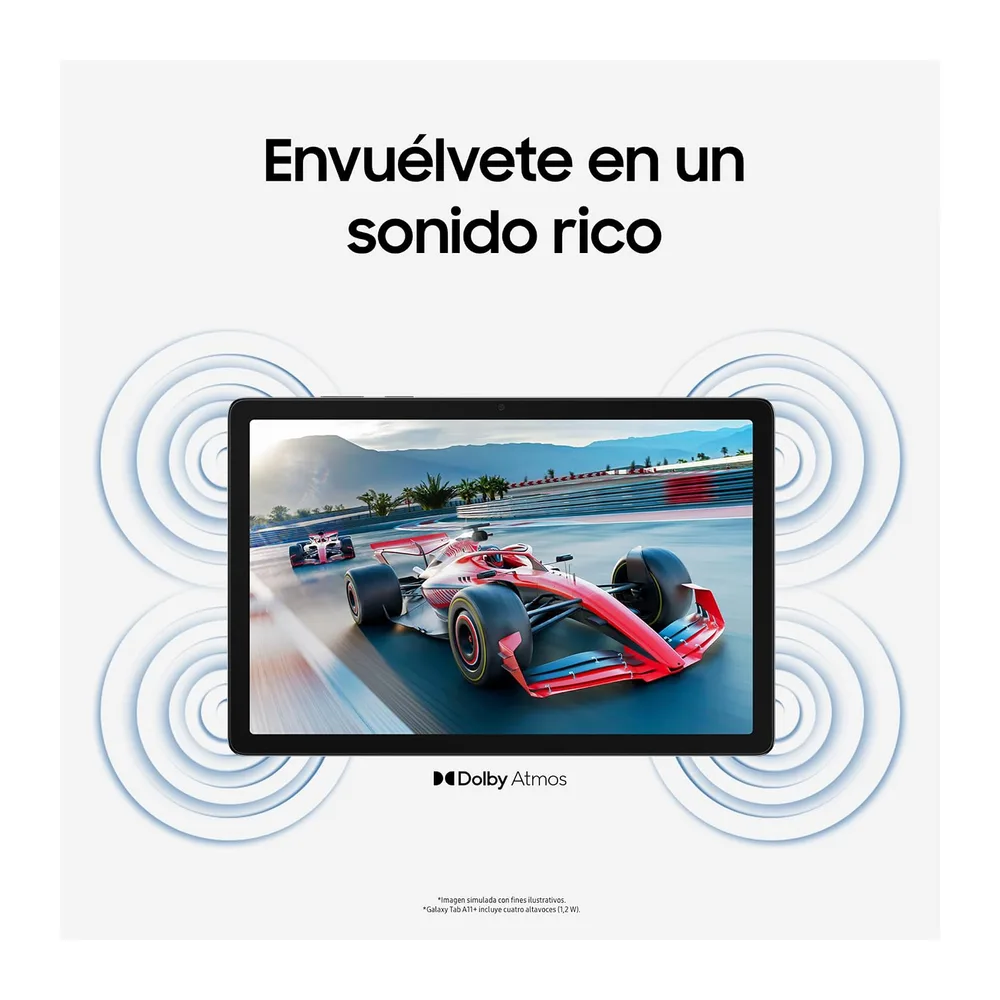 Samsung Galaxy Tab A11+ 128GB, Tableta con IA, Pantalla de 11" con 90 Hz, 6GB de Memoria, Altavoces — 6