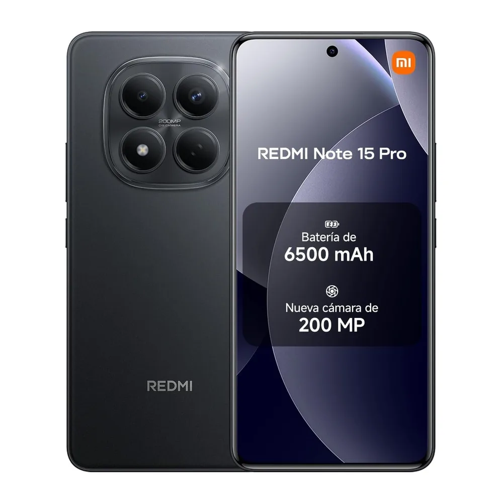 Redmi Note 15 Pro 8+256 Black (No Power Adapter Included) [Clase de eficiencia energética B]