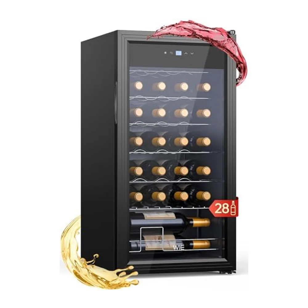 WIE Vinoteca 28 Botellas para Vino Tinto/Blanco 5-18°C — 4