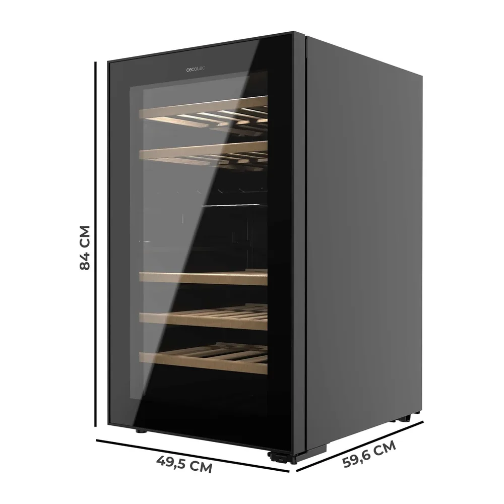 Cecotec Vinoteca 52 Botellas con Doble Zona Temperatura Bolero GrandSommelier Duo 52000 Black. Compresor — 2
