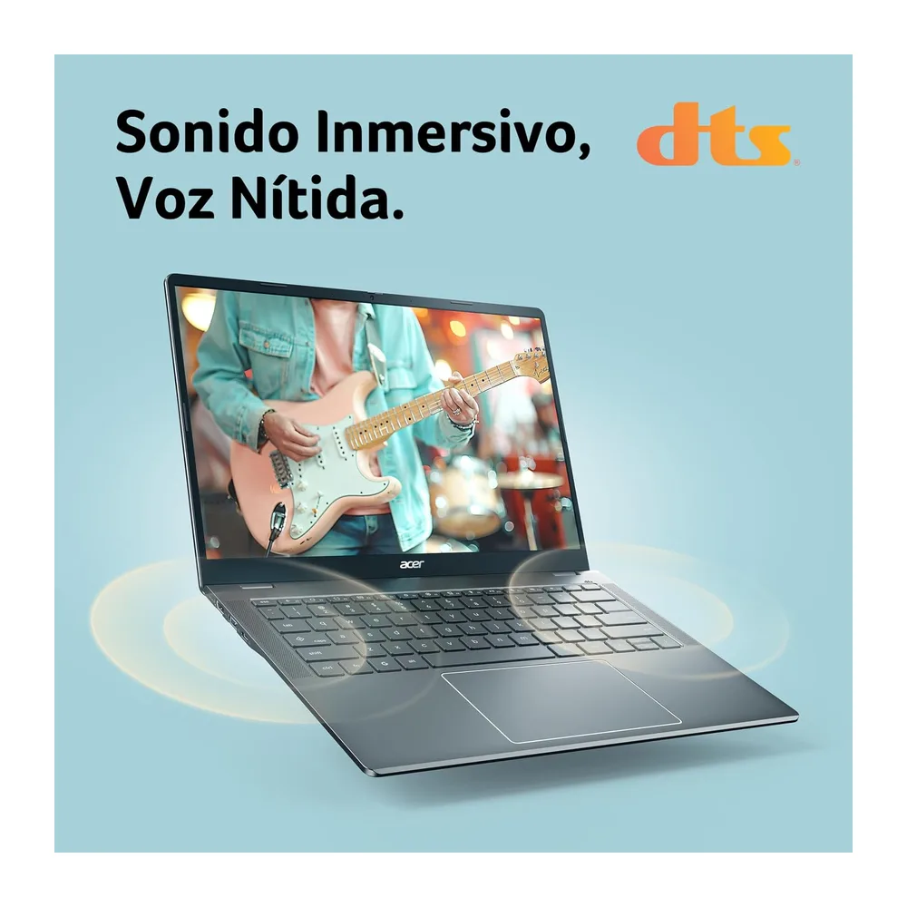 Acer Chromebook Plus, Portátil 14" WUXGA, Intel 3 N355, 8GB RAM, 256 GB SSD — 6