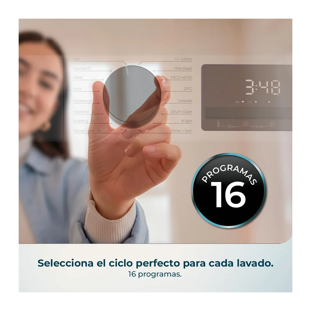 Cecotec Lavadora Carga Frontal 8Kg Bolero DressCode 8450 Inverter — 4