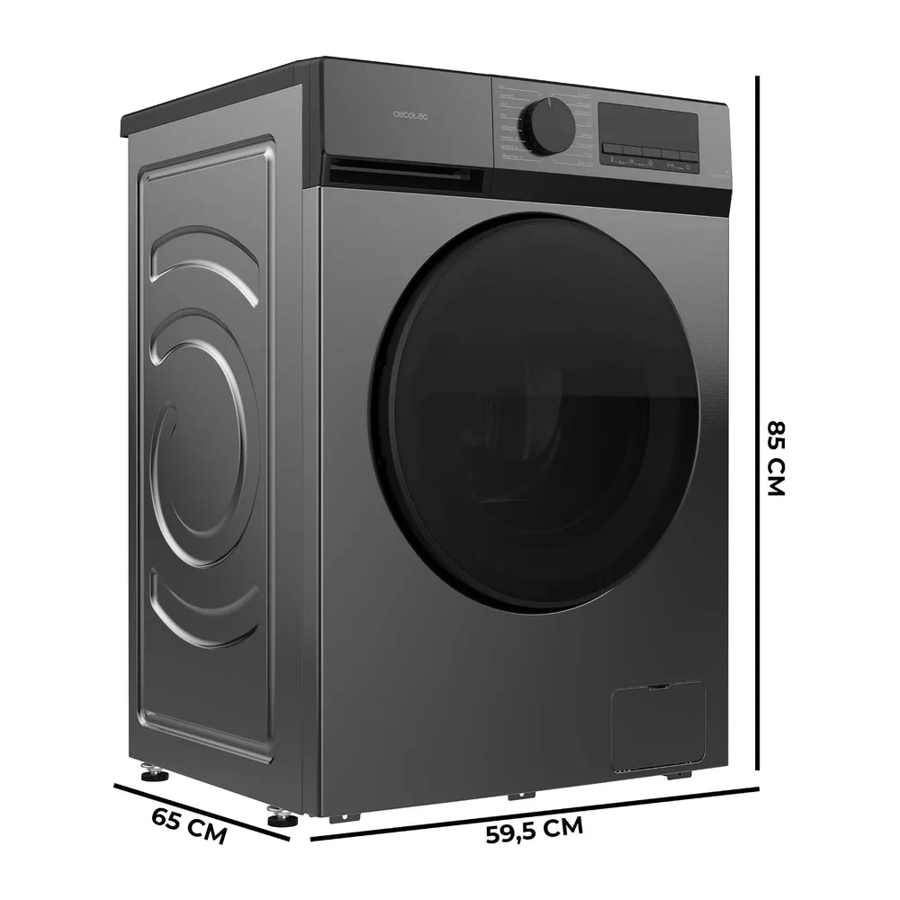 Cecotec Lavadora Carga Frontal 12Kg Bolero DressCode 12450 Inverter Steel — 2
