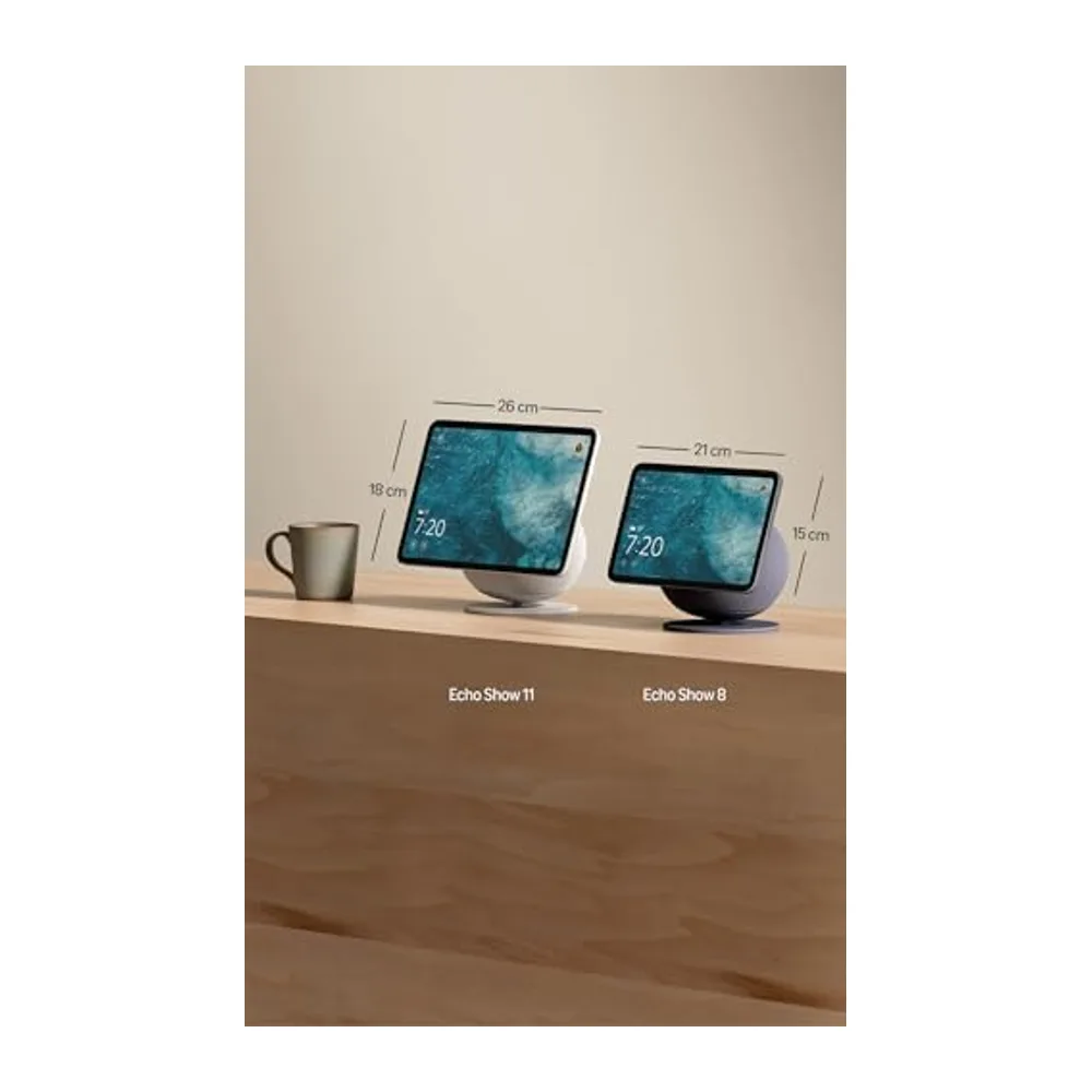 Amazon Echo Show 8 (última generación), Blanco + Ring Intercom Video, mira quién llama en tu Echo Show, con — 5
