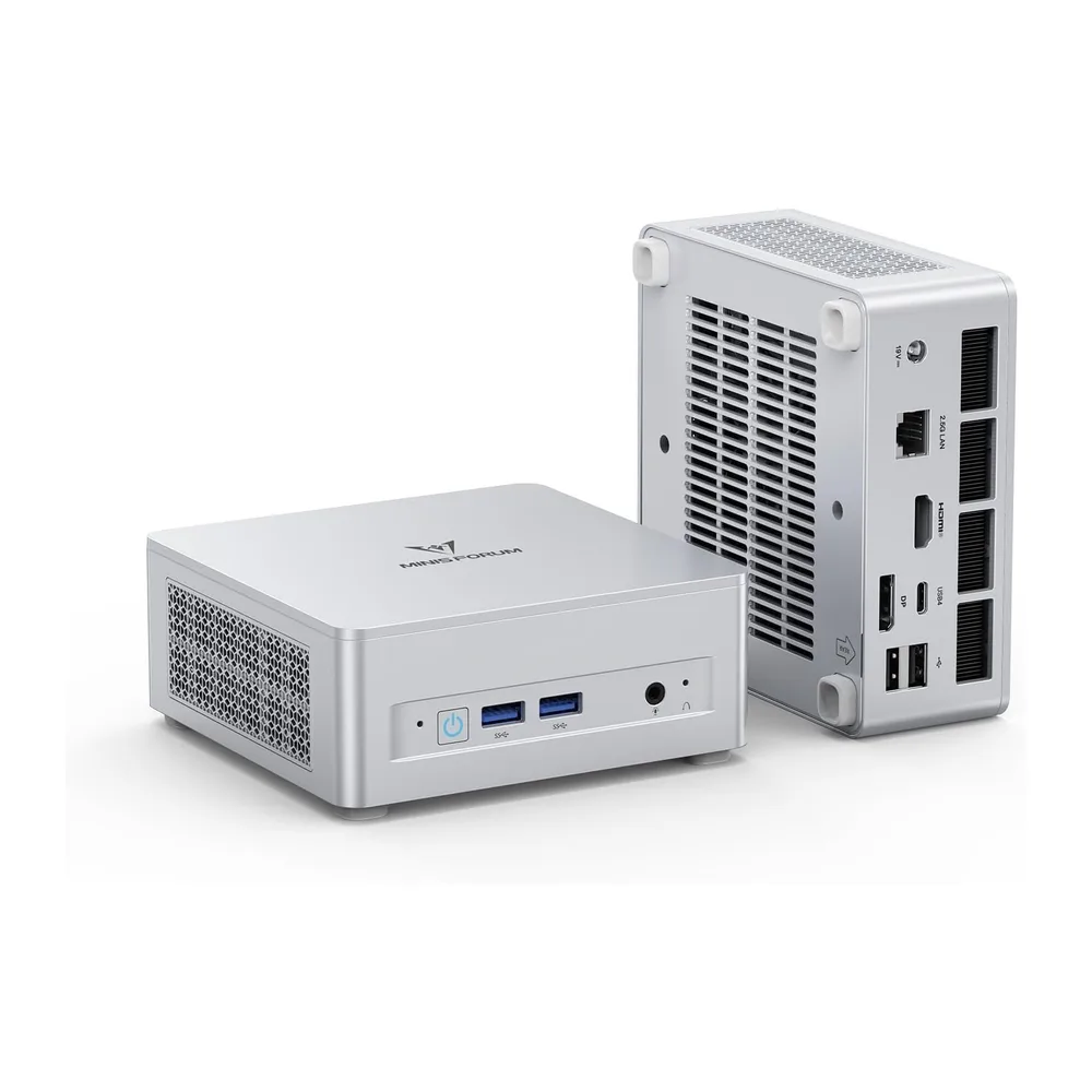 MINISFORUM Mini PC UM870 Slim, CPU AMD Ryzen 7 8745H 8C/16T hasta 4,9 GHz/AMD Radeon 780M, 32 GB DDR5 hasta
