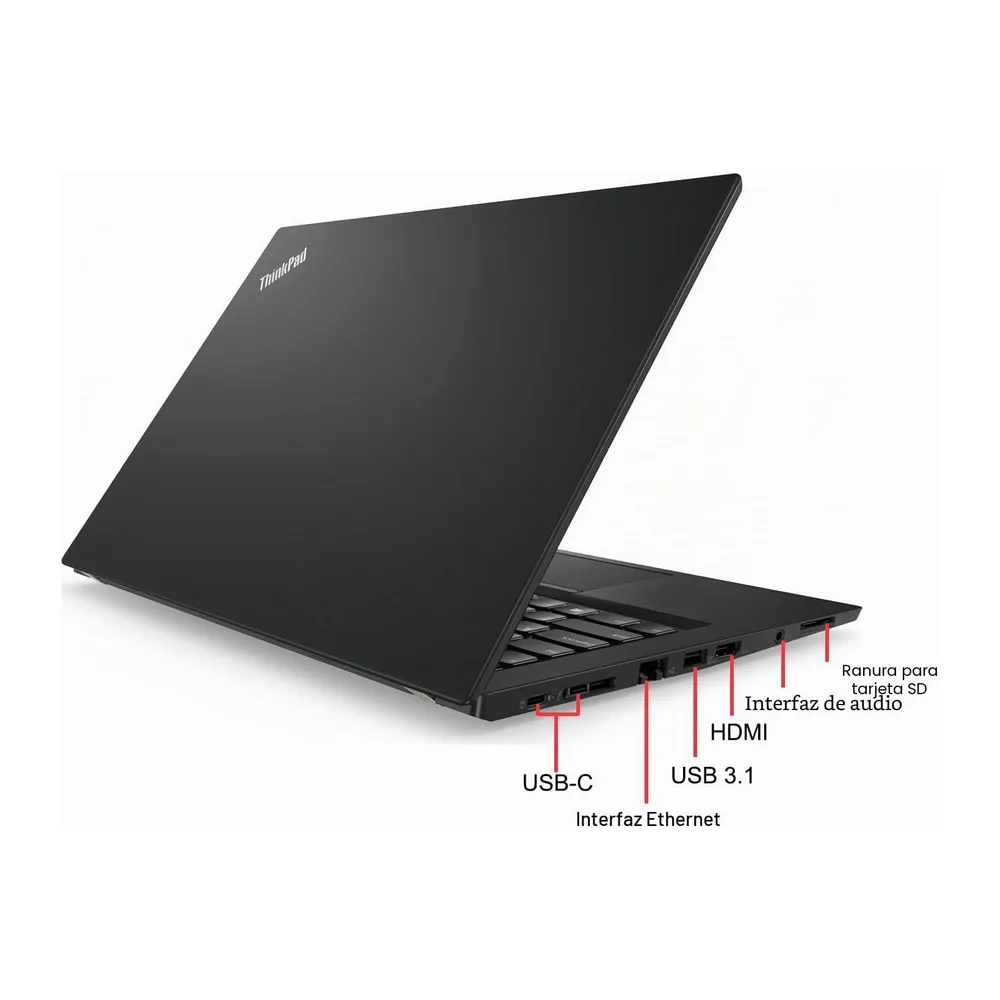 Lenovo ThinkPad T480s - Laptop empresarial de 14 pulgadas, Intel Core i5-8250U, 8 GB de RAM, SSD de 256 GB, — 4