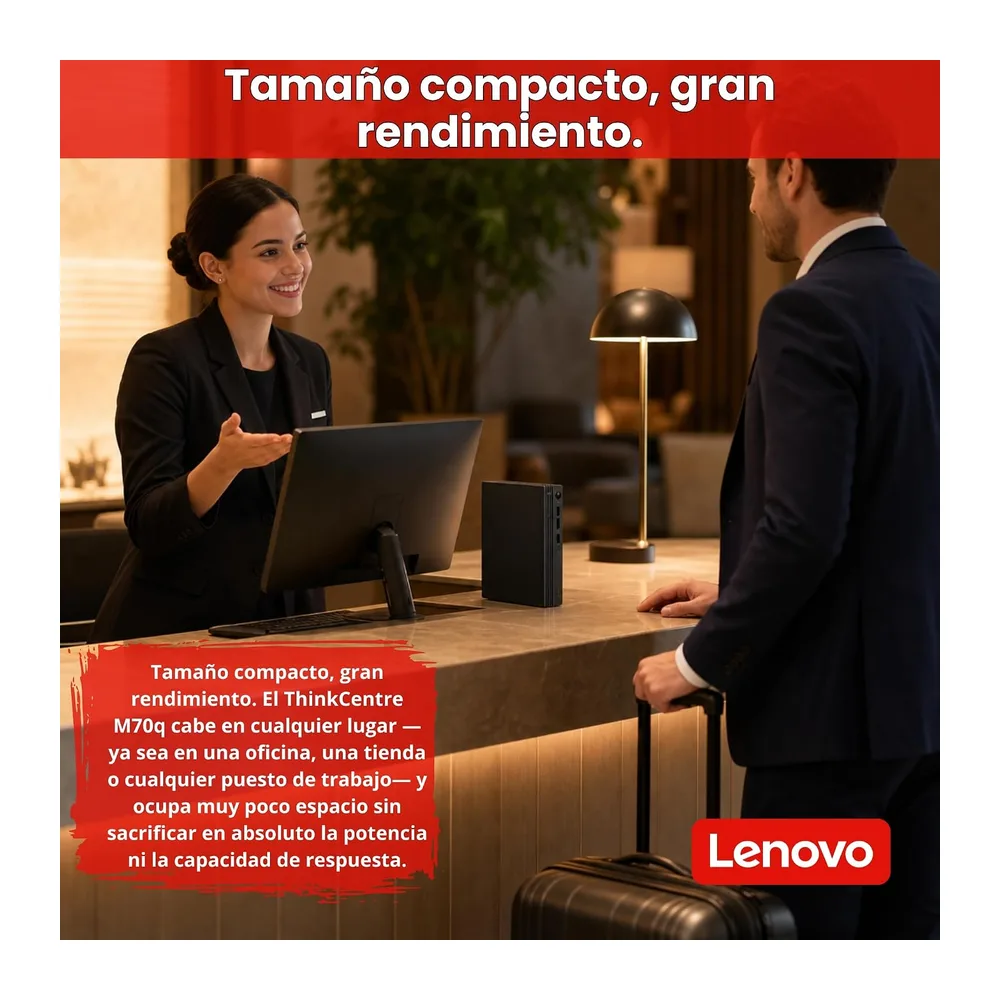 Lenovo ThinkCentre M70q Tiny Intel Core i5 10500T 256GB SSD Disco Duro 16GB Memoria Windows 11 Pro Desktop — 4