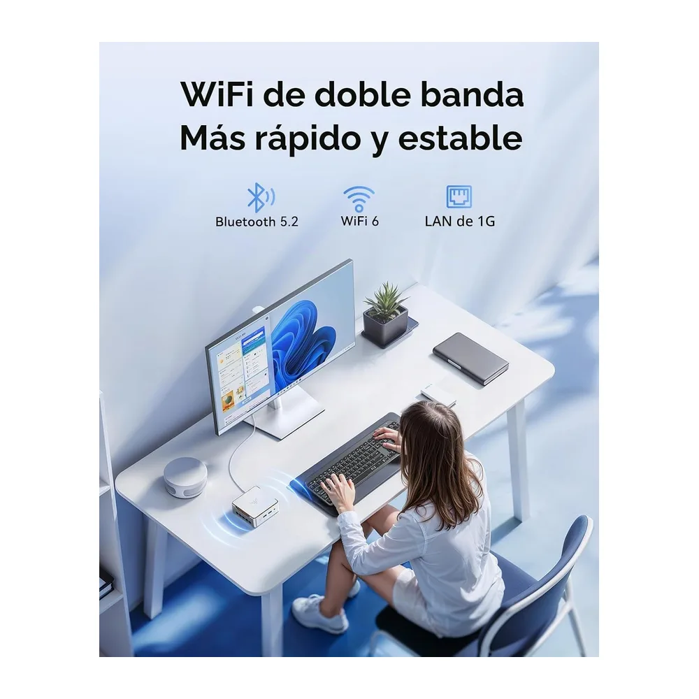 NiPoGi H2 Mini PC,Ιntel Core i7-14650HX,32GB DDR4 1TB NVMe SSD,W-11 Pro — 6