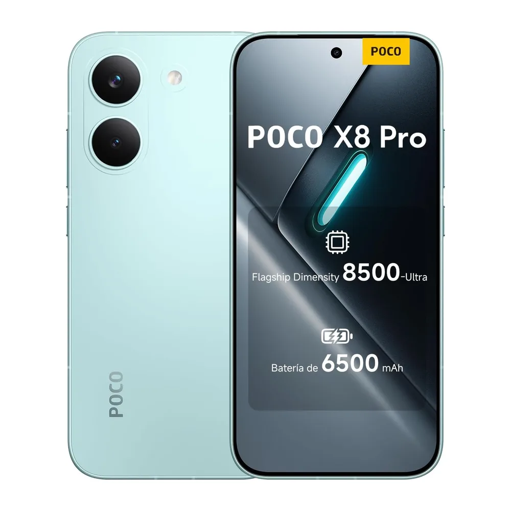 XIAOMI POCO X8 Pro Smartphone de 12+512GB Verde Batería de 6500mAh