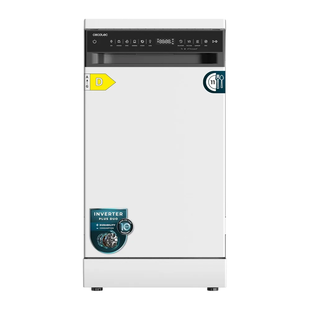 Cecotec Lavavajillas 45 cm Libre Instalación Bolero Aguazero 4360. 11 Cubiertos