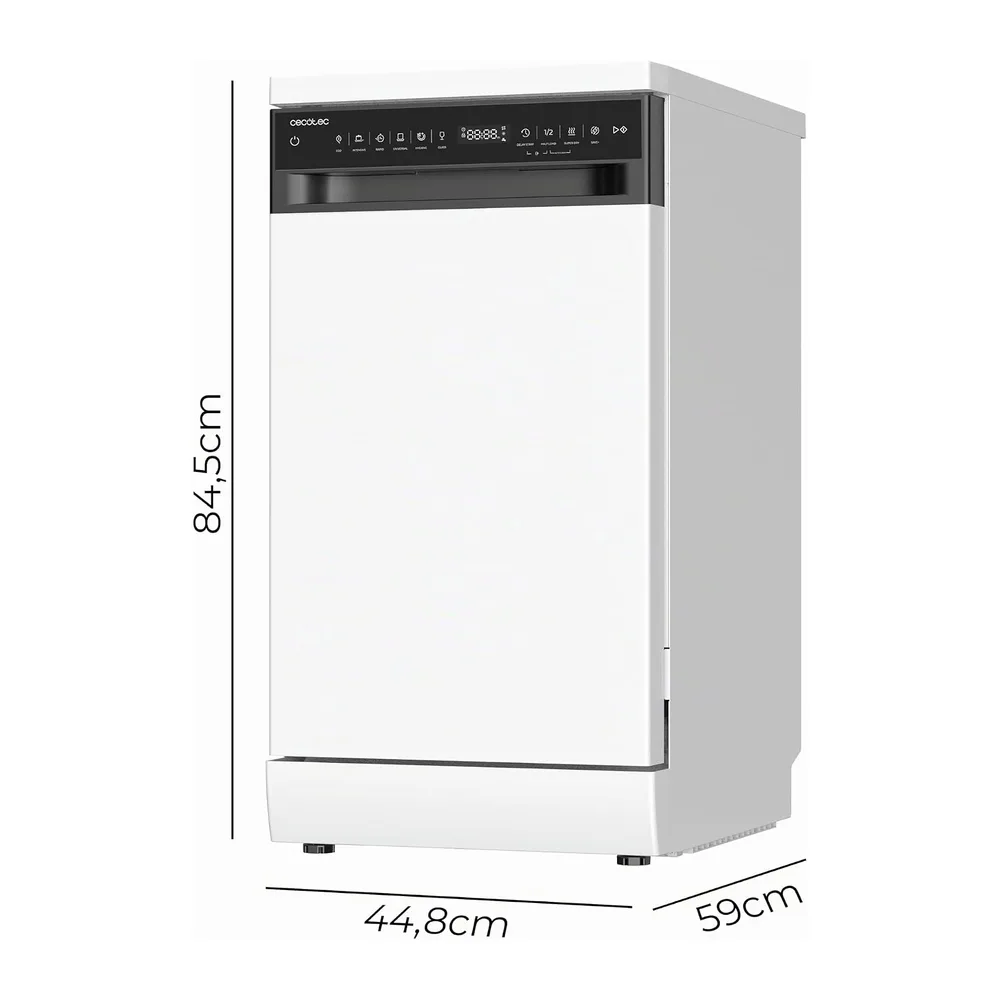 Cecotec Lavavajillas 45 cm Libre Instalación Bolero Aguazero 4360. 11 Cubiertos — 2