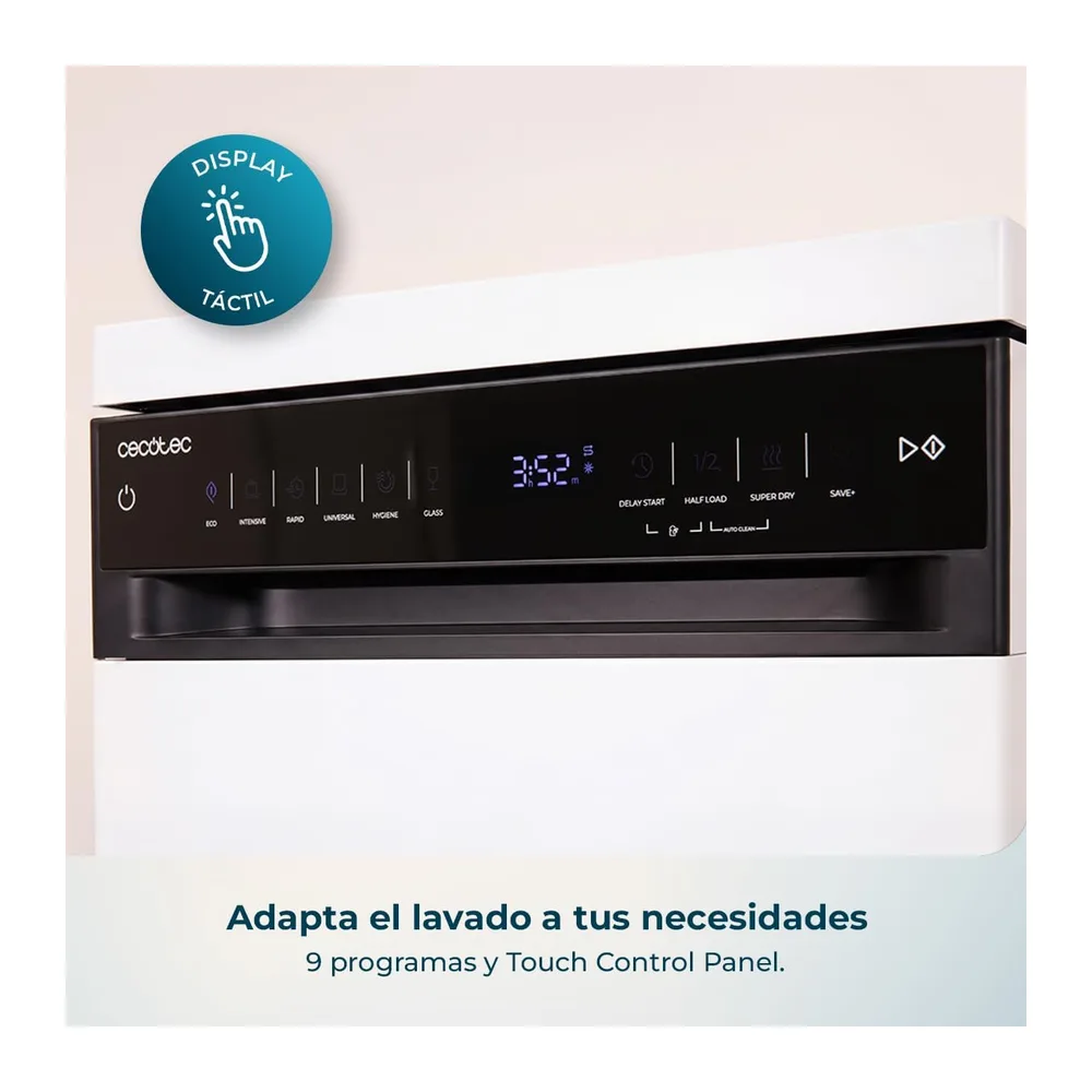 Cecotec Lavavajillas 45 cm Libre Instalación Bolero Aguazero 4360. 11 Cubiertos — 5