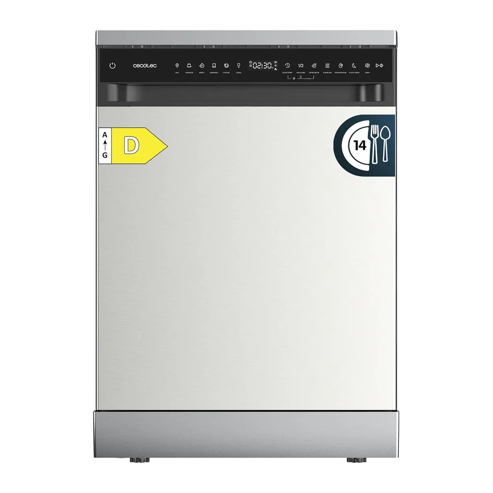 Cecotec Lavavajillas 60 cm Libre Instalación Bolero Aguazero 6205 Inox. 13 Cubiertos