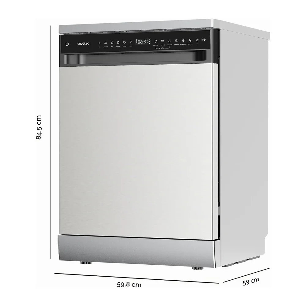 Cecotec Lavavajillas 60 cm Libre Instalación Bolero Aguazero 6205 Inox. 13 Cubiertos — 2