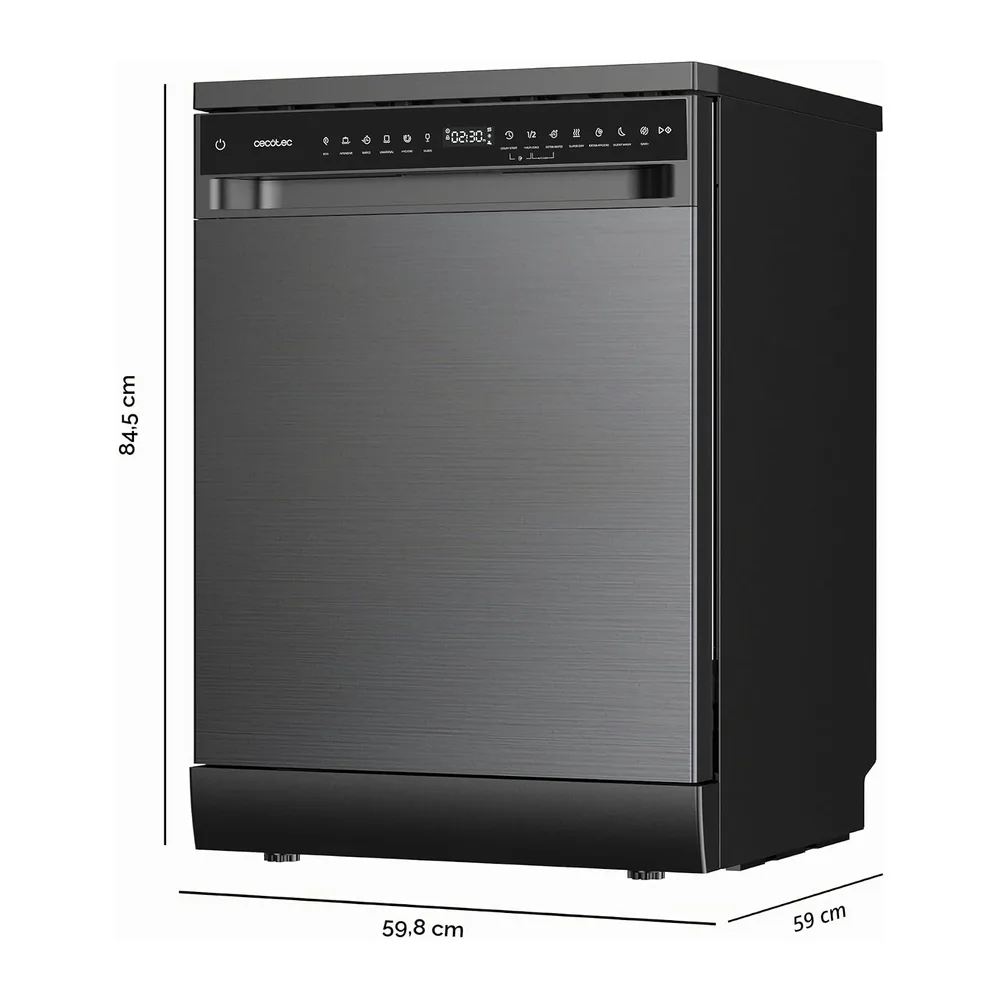 Cecotec Lavavajillas 60 cm Libre Instalación Bolero Aguazero 6205 Dark. 13 Cubiertos — 2