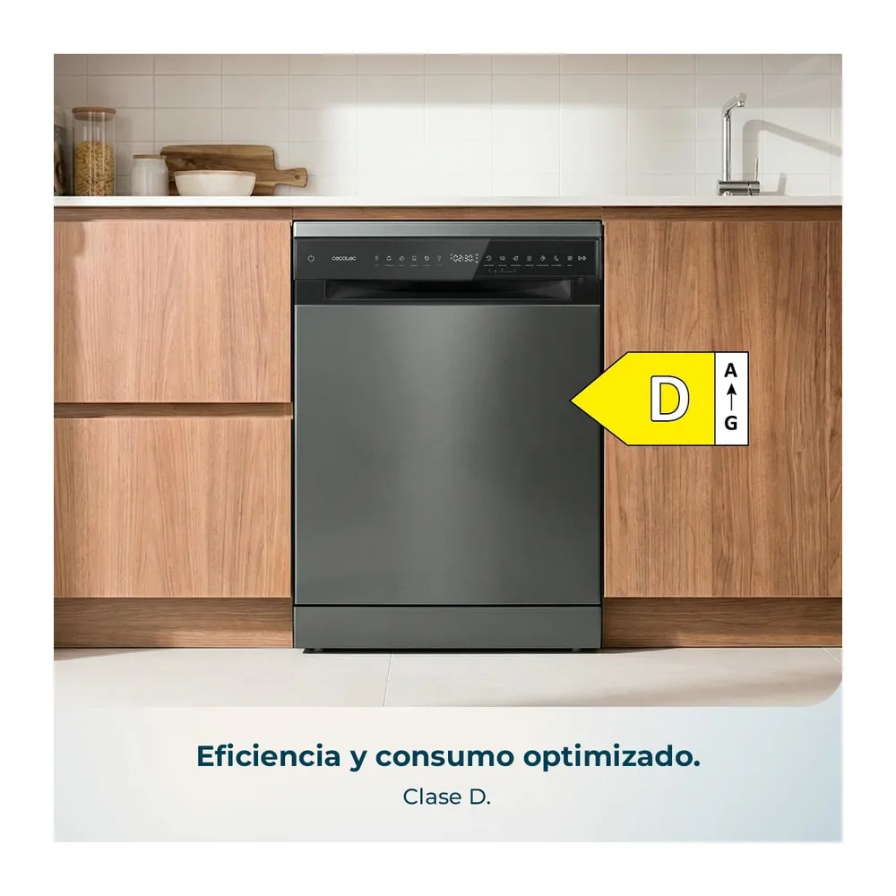 Cecotec Lavavajillas 60 cm Libre Instalación Bolero Aguazero 6205 Dark. 13 Cubiertos — 4