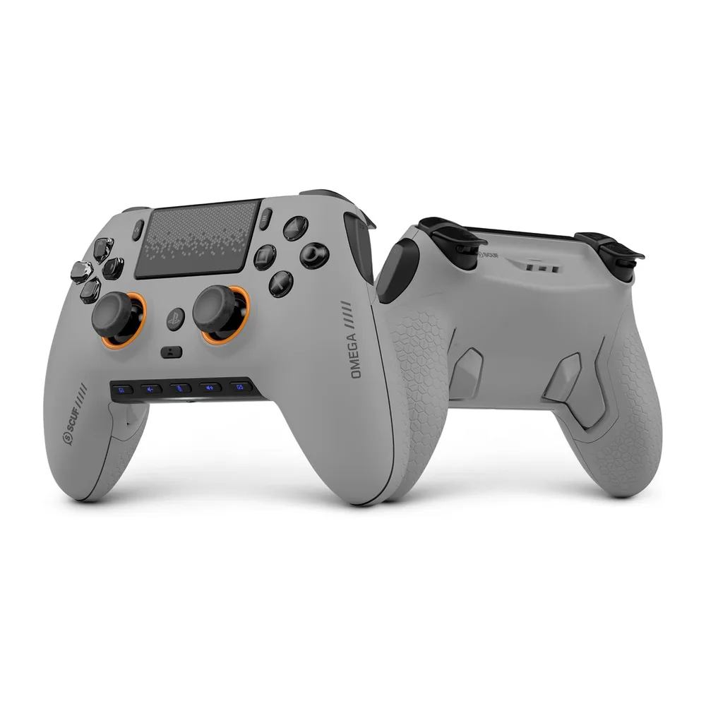 Scuf OMEGA Mando inalámbrico de la PS5, TMR Anti‑Drift – Gris Claro