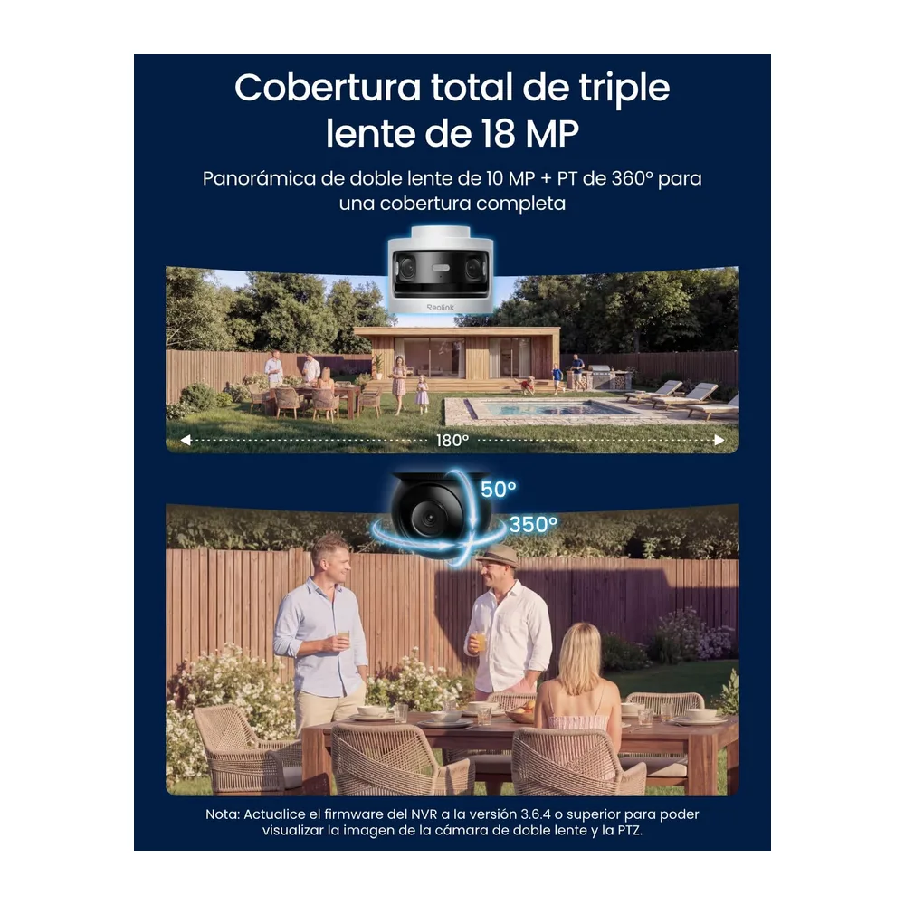 Reolink Cámara de Seguridad para Exteriores de Triple Lente — 2