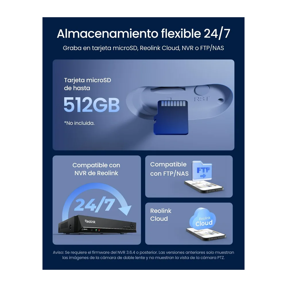 Reolink Cámara de Seguridad para Exteriores de Triple Lente — 6