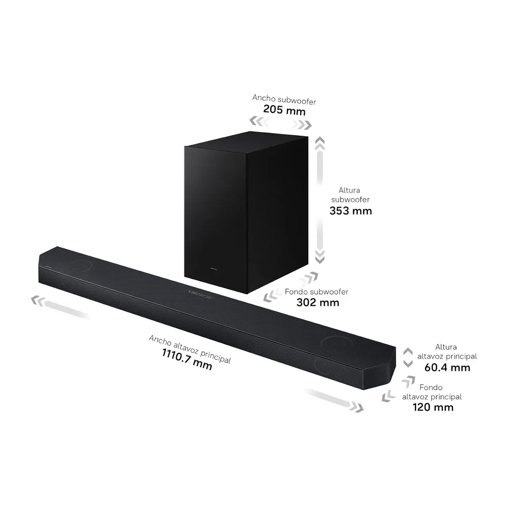 Samsung Barra de Sonido HW-Q600H/XC -Wireless Dolby Atmos — 6