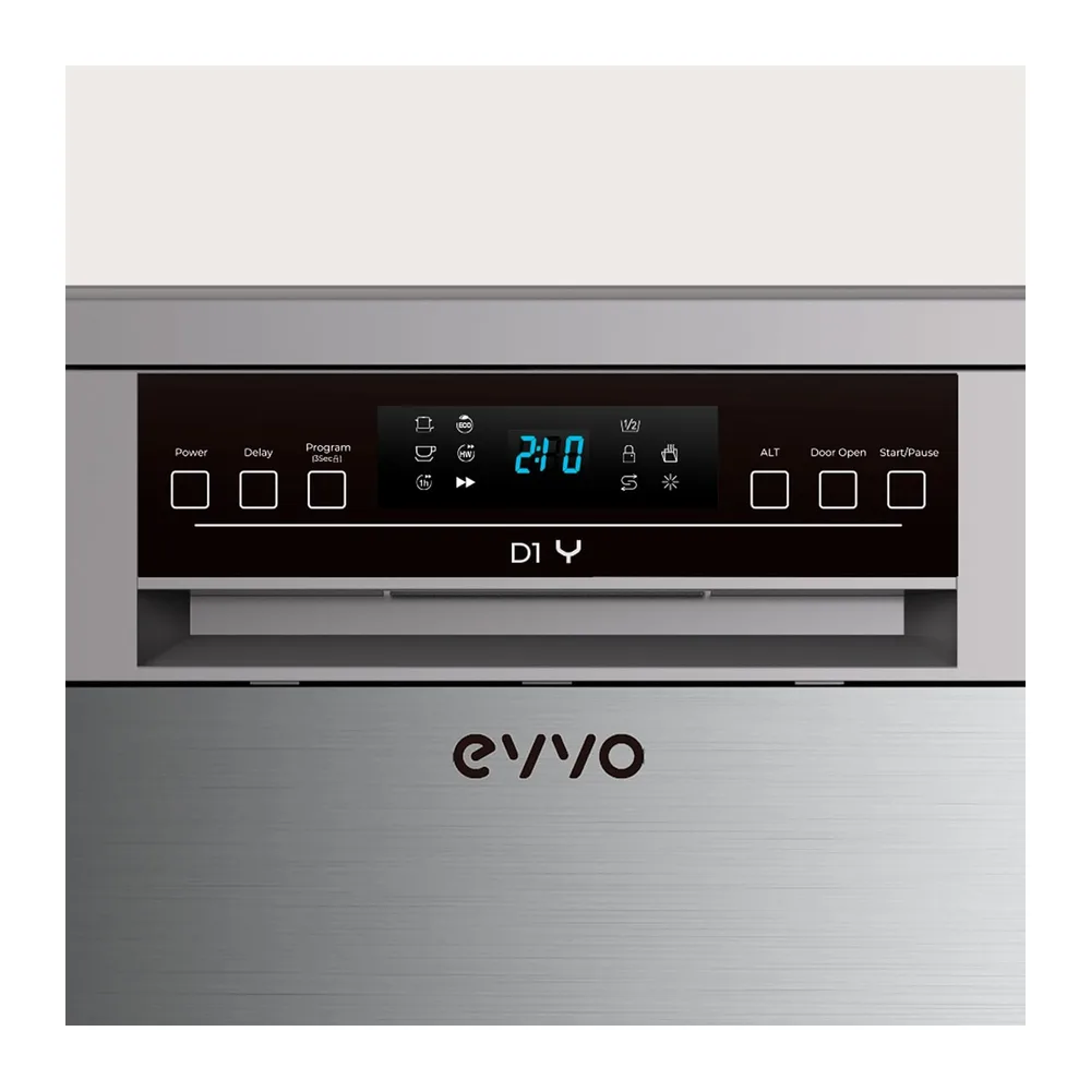 Lavavajillas EVVO D1Y - 60 cm, 13 Servicios, Clase Energética C, 6 Programas, Funcionamiento Silencioso, — 6