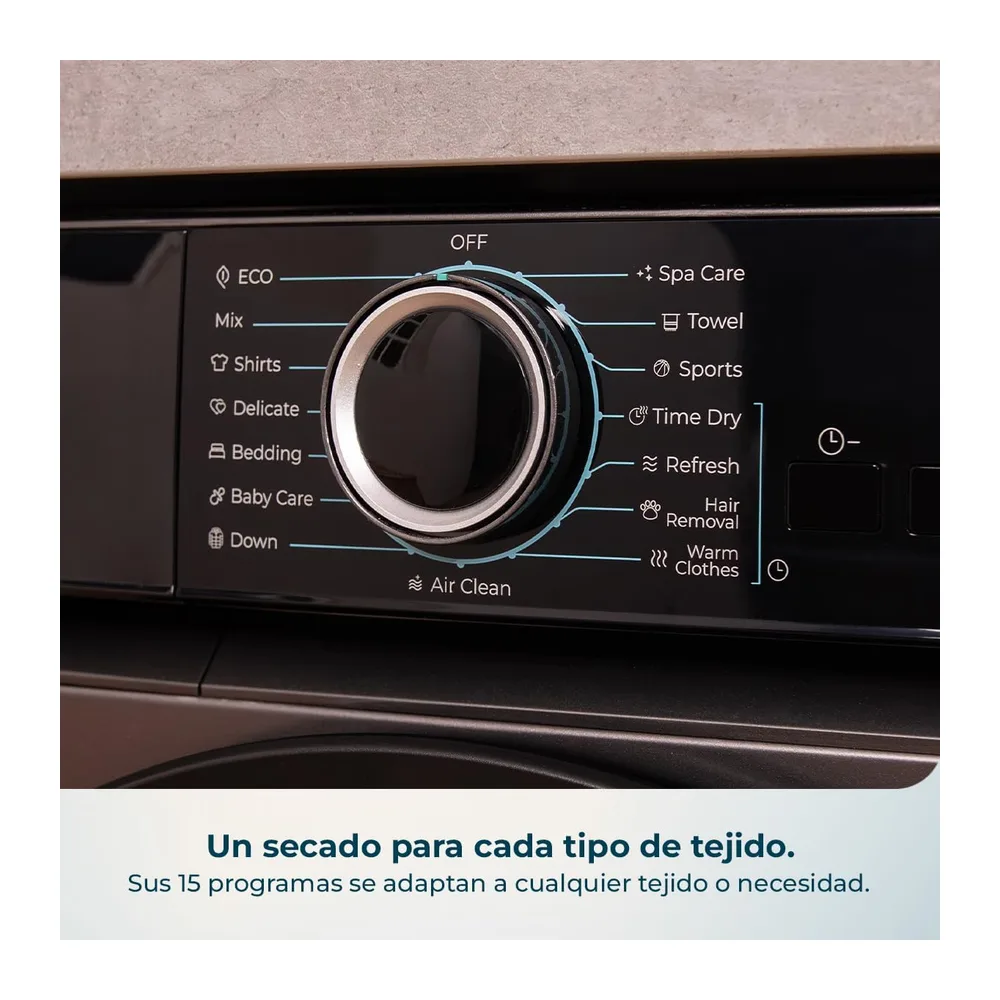 Cecotec Secadora Bomba de Calor 10Kg Bolero Dresscode Dry 10180 Steel. 700W — 5