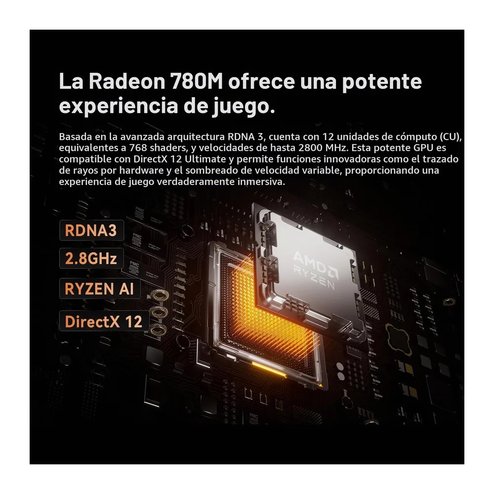 MINISFORUM UM890 Pro Mini PC, AMD Ryzen 9 8945HS 8C 16T Procesador hasta 5.2 GHz, AMD Radeon 780M, DDR5 — 5