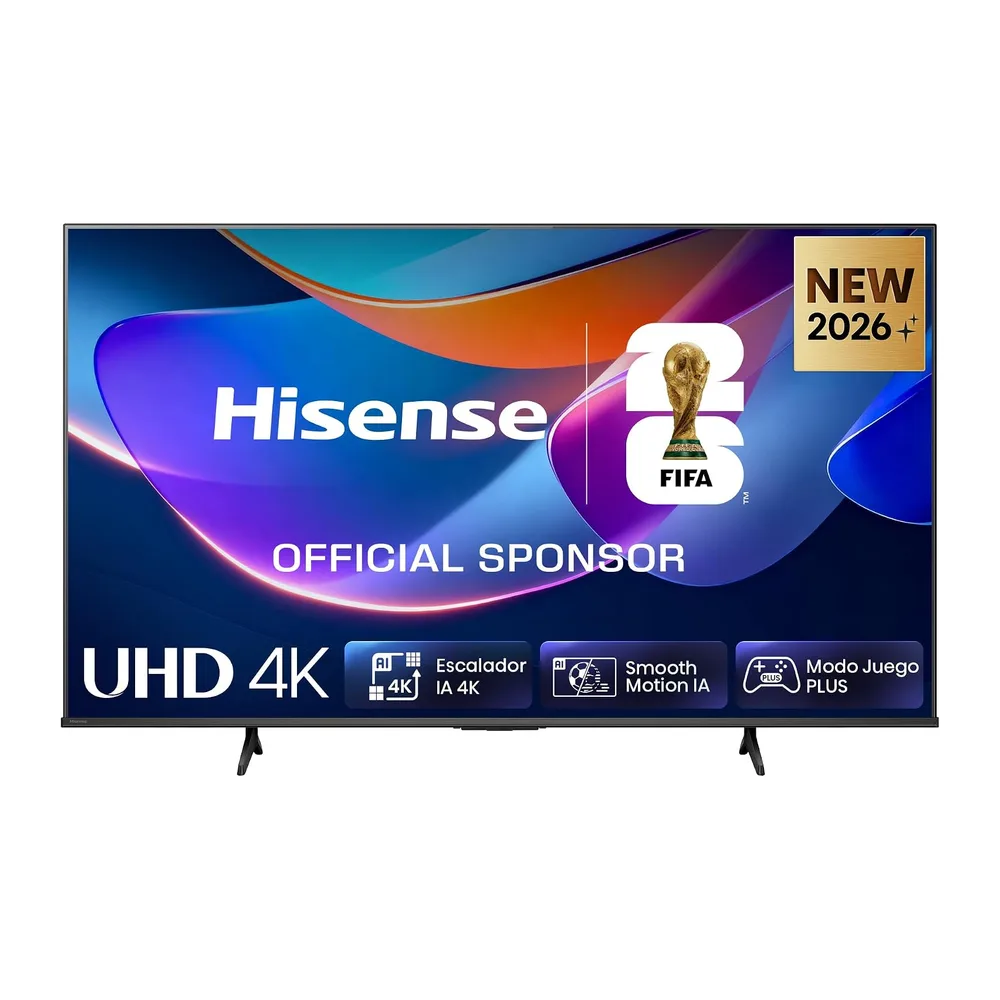 Hisense 50A6S - UHD 4K Smart TV 50 Pulgadas, Escalador IA 4K, Smooth Motion IA, Modo Juego Plus, Dolby