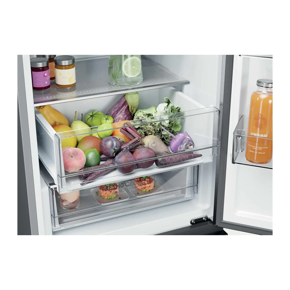 Haier 3D 60 HTR3620ENMG - Frigorífico Combi, Capacidad 414L, Cajones Direct Access, Circular AirFlow, Motor — 5
