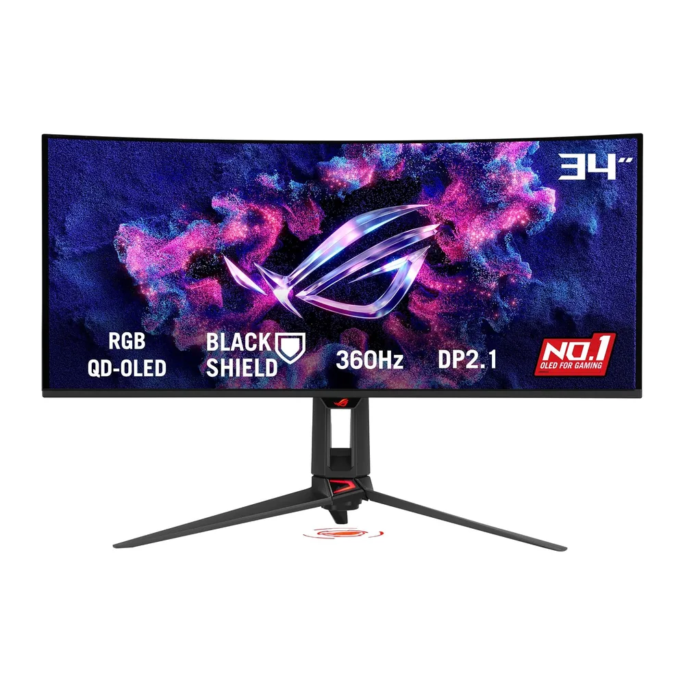 ASUS ROG Swift OLED PG34WCDN - Monitor Gaming QD-OLED de 34" con película BlackShield, 360Hz, 0,03ms, G-Sync, — 2