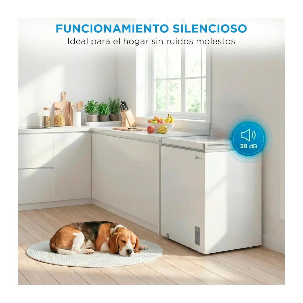 MIDEA Arcon Congelador Pequeño de 99L | Congelador Horizontal Convertible a Frigorífico con Motor Inverter, — 5
