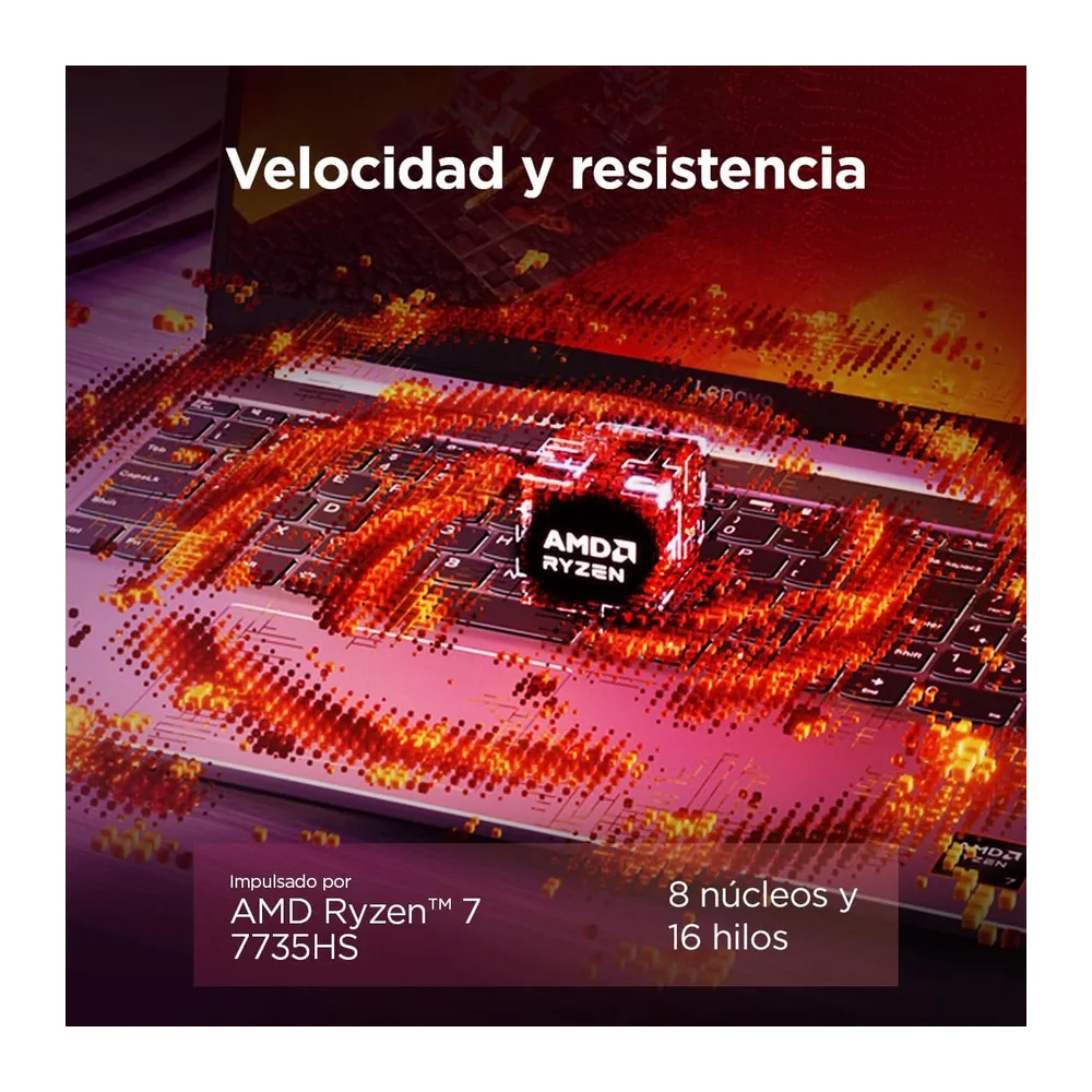 Lenovo LOQ Essential Gen 10 - Ordenador Portátil Gaming IA 15.6" FHD (AMD Ryzen 7 7735HS, NVIDIA GeForce RTX — 6