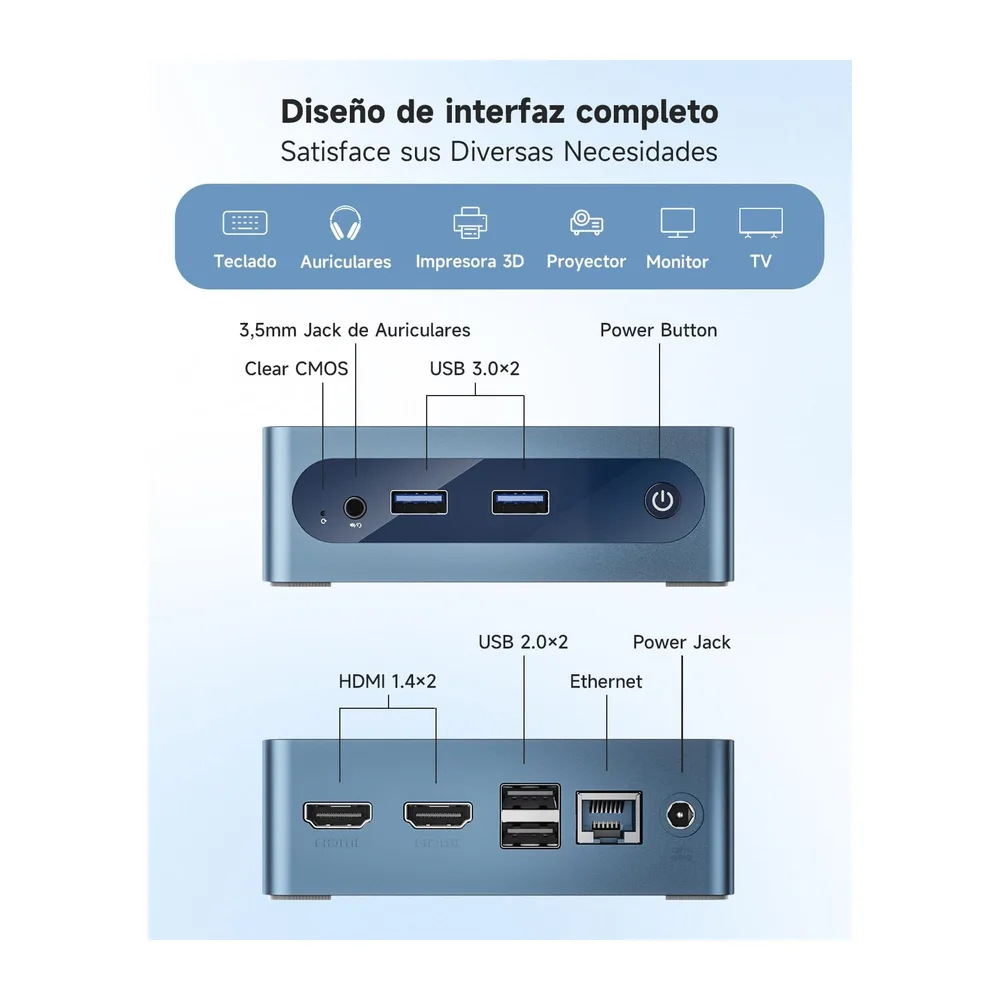 BMAX B1Plus Mini PC Win 11,Intel Celeron J3355 6 GB LPDDR3 128 GB eMMC SSD — 6