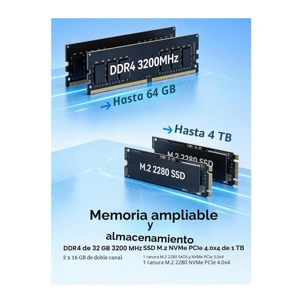 ACEMAGIC M5 Mini PC, Intel i9-14900HX (24C(8P+16E)/32T, hasta 5,8 GHz), 32 GB DDR4, 1 TB NVME SSD, Mini — 4