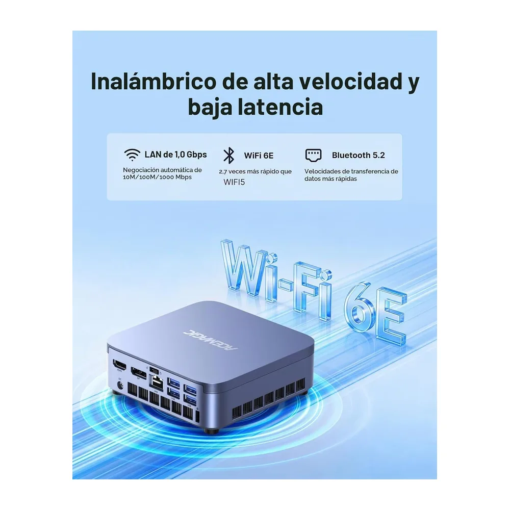 ACEMAGIC M5 Mini PC, Intel i9-14900HX (24C(8P+16E)/32T, hasta 5,8 GHz), 32 GB DDR4, 1 TB NVME SSD, Mini — 5